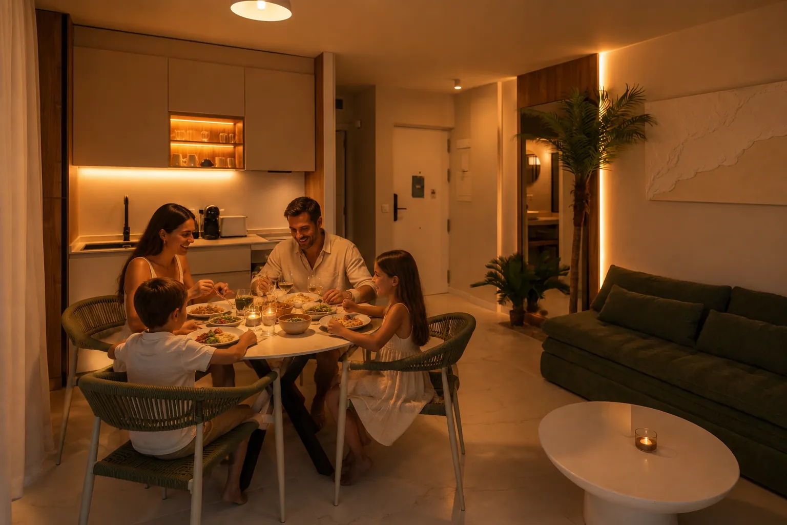 familia disfrutando experiencia albir