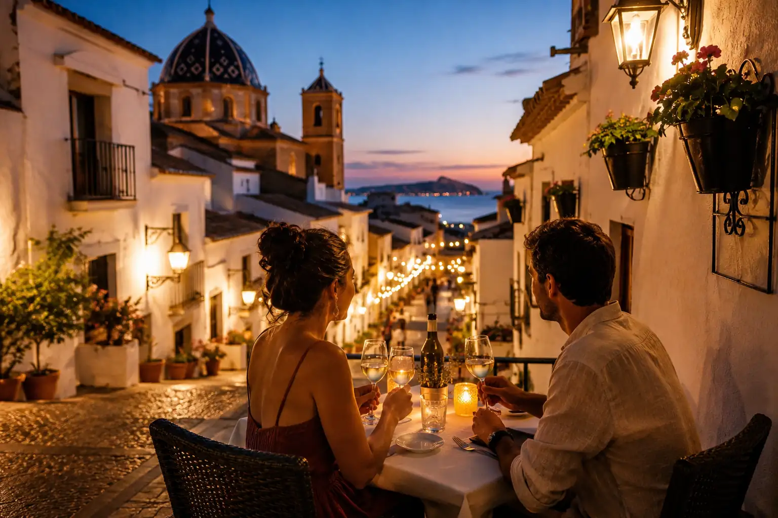 pareja disfrutando experiencia albir